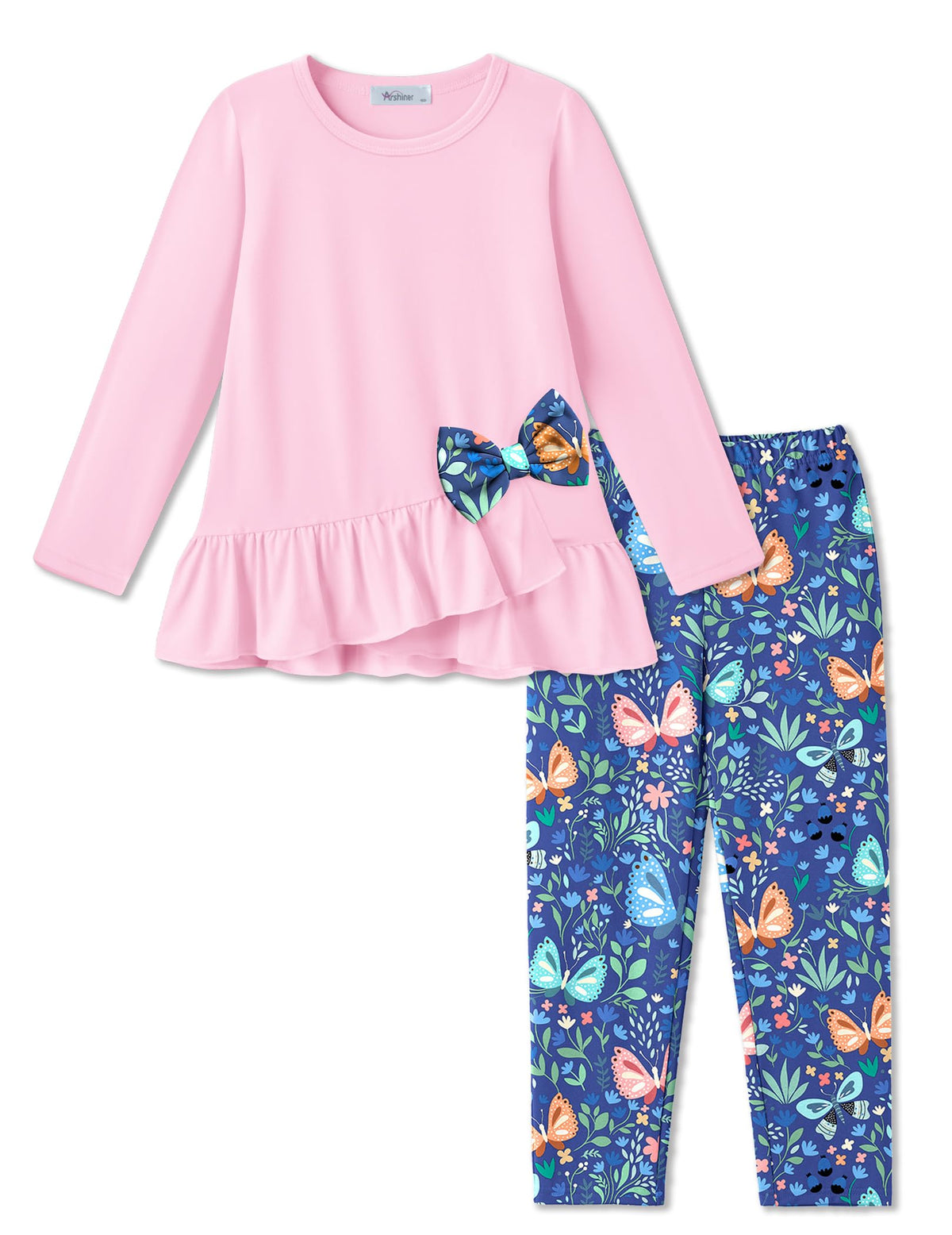 Arshiner Toddler Girl Clothes Fall Outfit Long Sleeve Tops Leggings Set