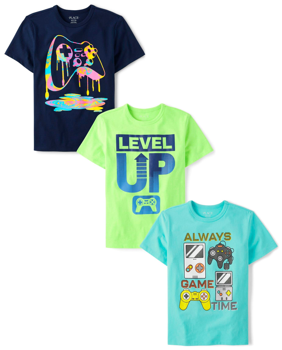 The Children's Place Boys The Children's Place Boys Short Sleeve Graphic T- Shirt 3-Pack