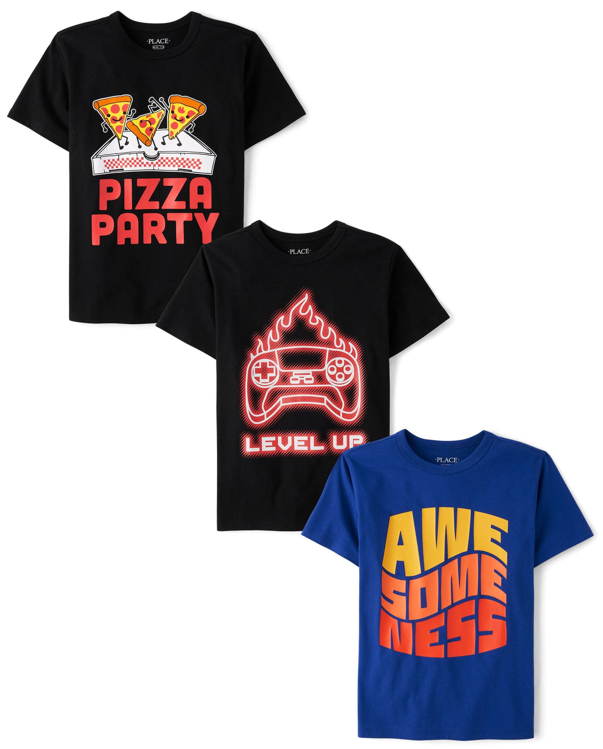 The Children's Place Boys The Children's Place Boys Short Sleeve Graphic T- Shirt 3-Pack