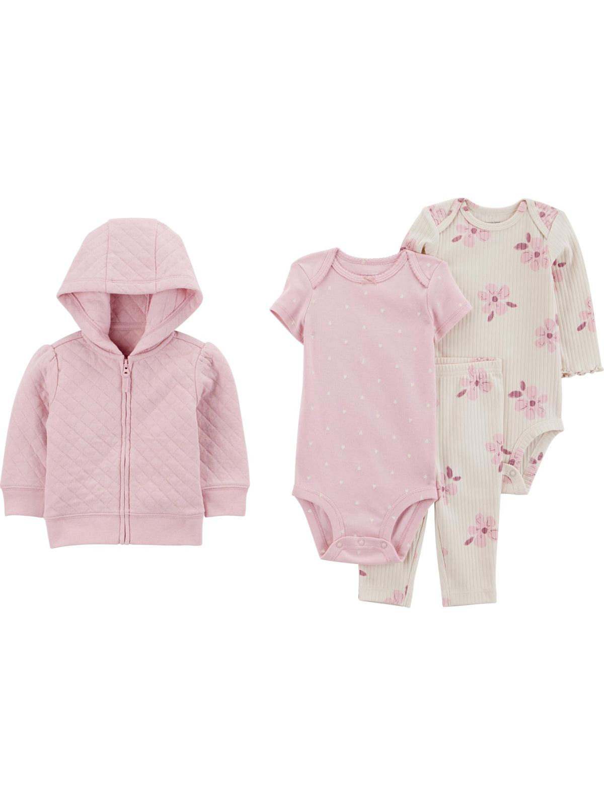 Simple Joys by Carter's Baby Girls 4-piece Jacket, Pant, and Bodysuit Set