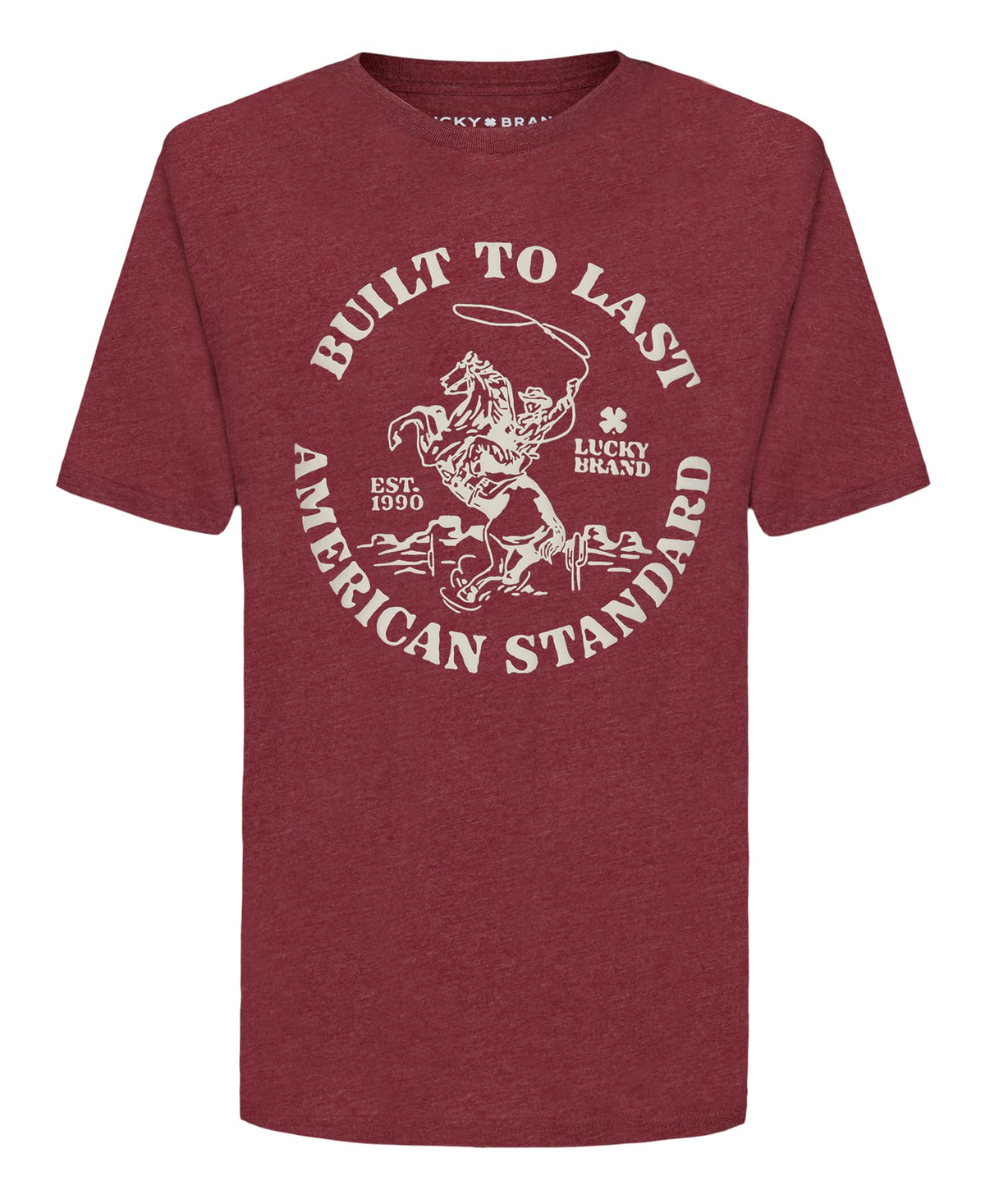 Lucky Brand Boys' Short Sleeve Graphic Crew Neck T-Shirt, Soft, Comfortable, Relaxed Fit