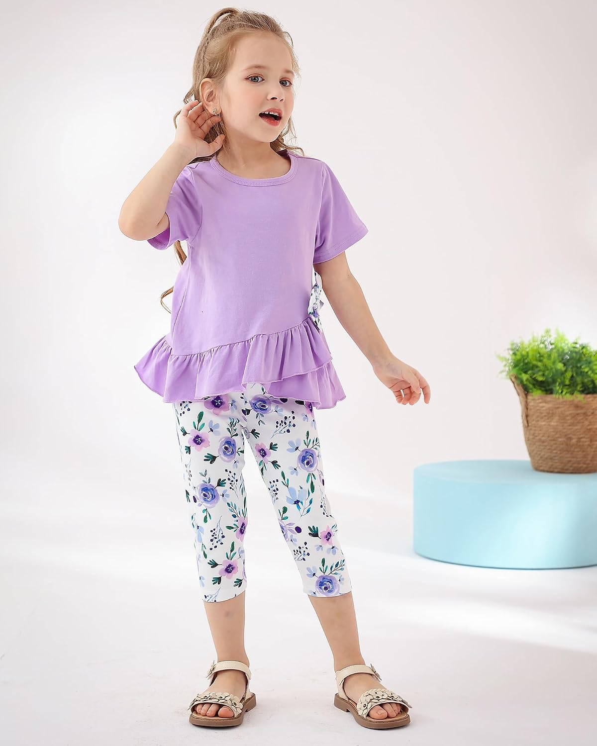 Toddler Girl Clothes 2-8Years Girls Spring Summer Outfit 2Pcs Set