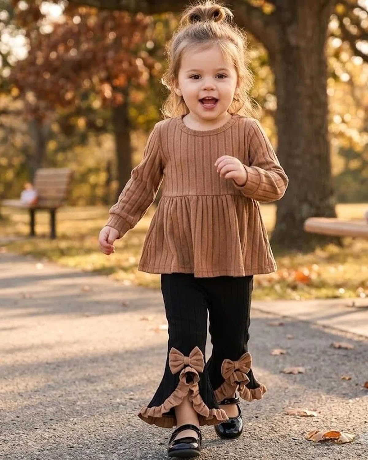 Baby Toddler Girl Clothes 2 Piece Fall Winter Outfits For 9M-4Y