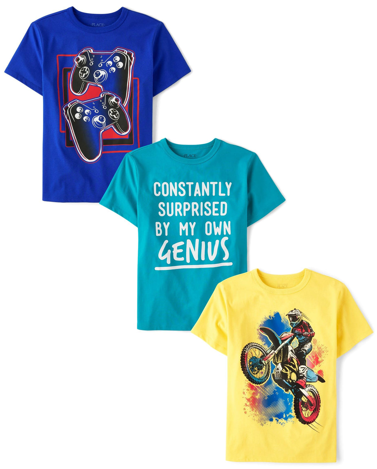 The Children's Place Boys The Children's Place Boys Short Sleeve Graphic T- Shirt 3-Pack