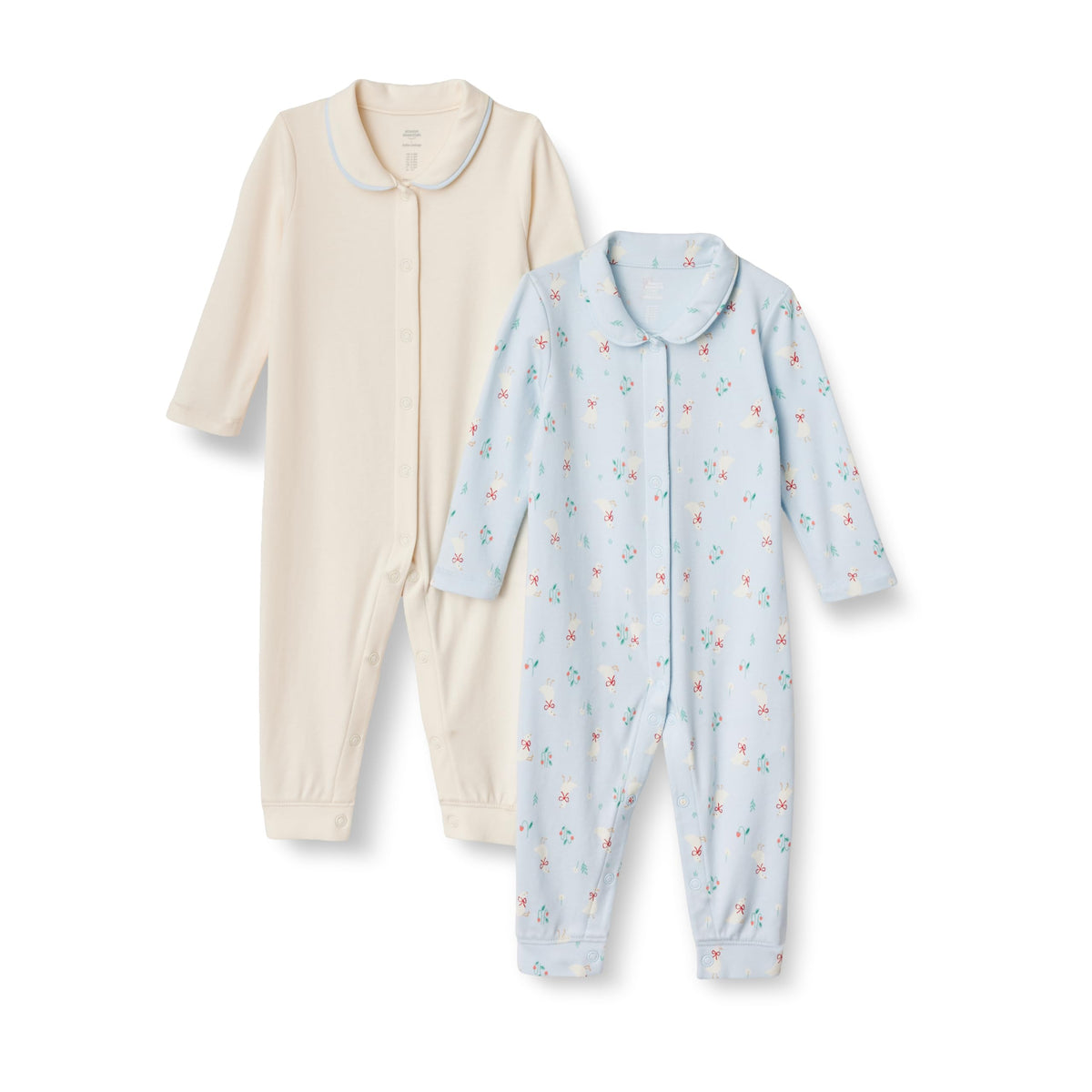 Amazon Essentials x Sofia Grainge Unisex Babies' Cotton Footless Sleepsuit, Pack of 2
