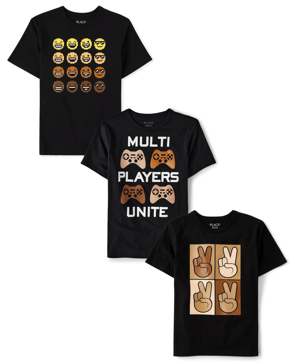 The Children's Place Boys The Children's Place Boys Short Sleeve Graphic T- Shirt 3-Pack