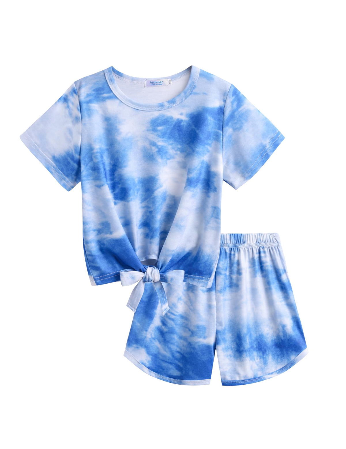 Arshiner Girls 2 Piece Outfits Summer Short Sets Short Sleeve Top and Short