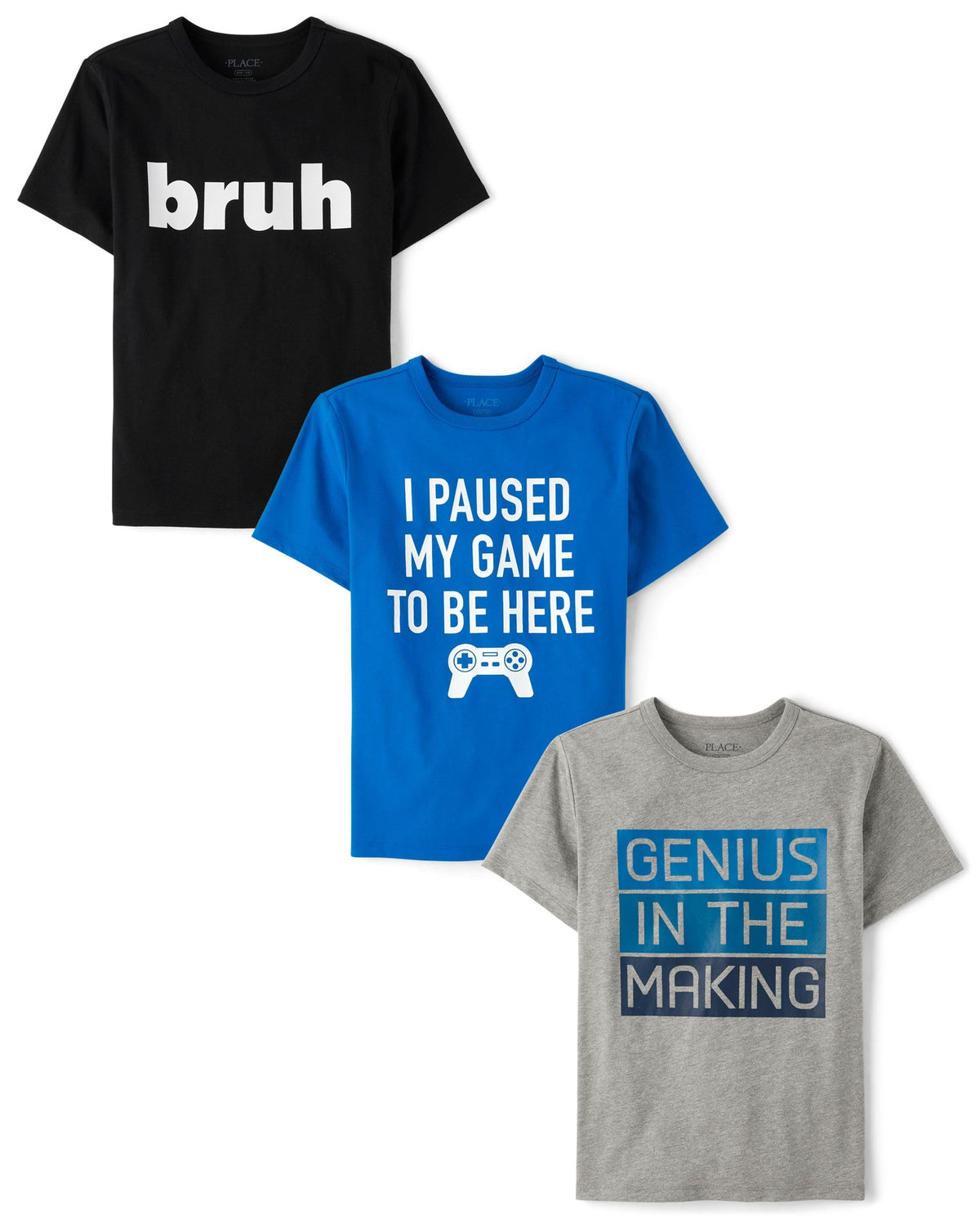 The Children's Place Boys The Children's Place Boys Short Sleeve Graphic T- Shirt 3-Pack