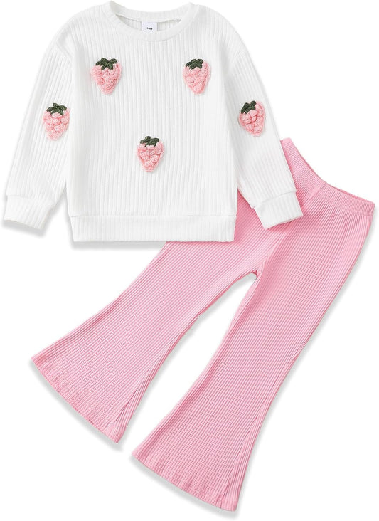 SODLON Girls Clothes Kids Winter Outfits Little Girl Clothing Sets 3-8Y