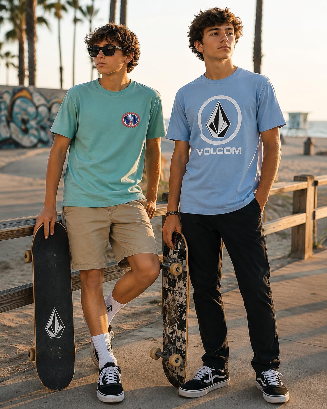 Volcom Boys T Shirt Cotton Blend Short Sleeve Graphic Tees for Boys
