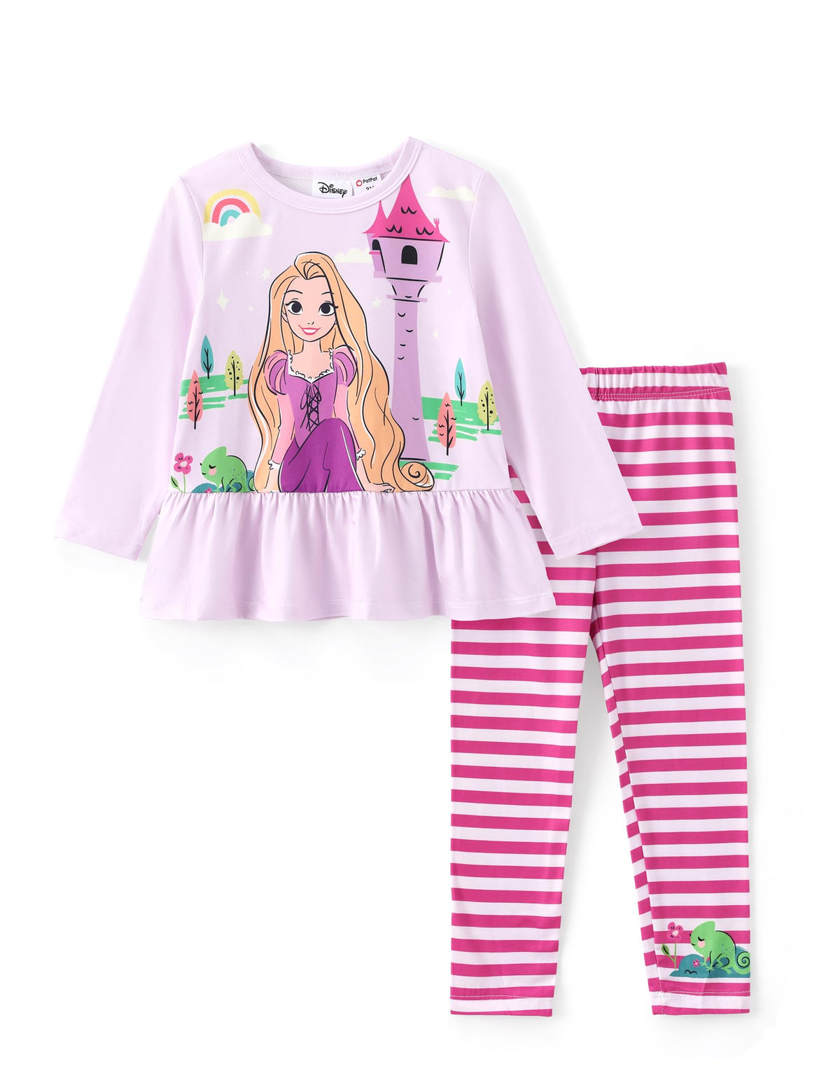 Disney Toddler Girls Clothes Long Sleeve Shirt Leggings 2pcs Outfits Set