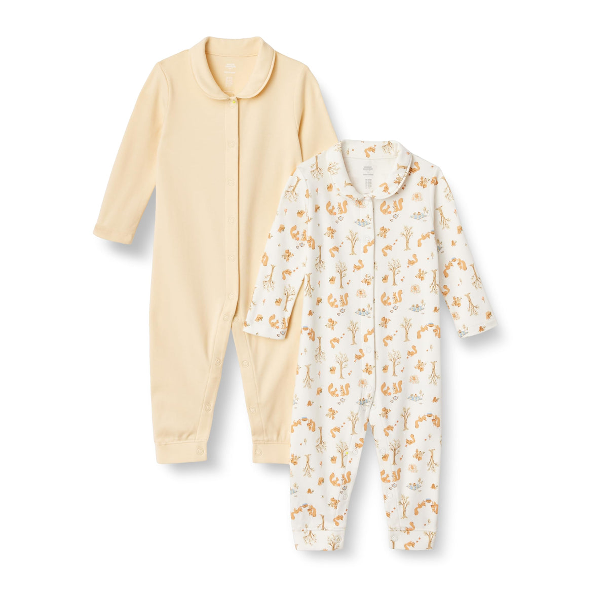 Amazon Essentials x Sofia Grainge Unisex Babies' Cotton Footless Sleepsuit, Pack of 2