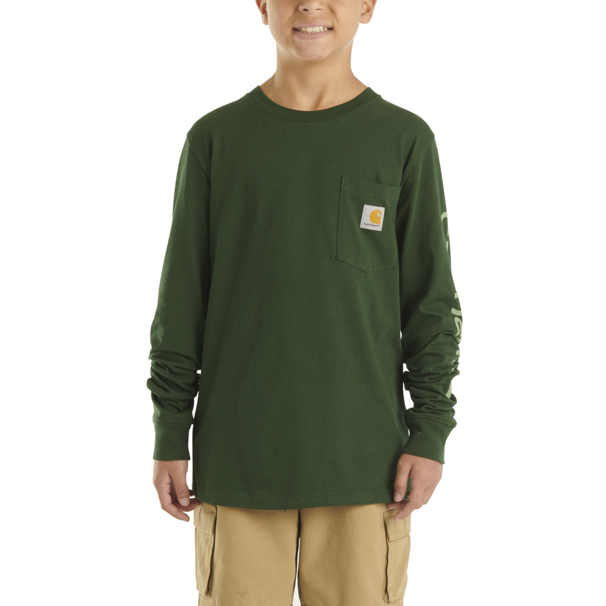 Carhartt Boys Long-Sleeve Pocket T-Shirt