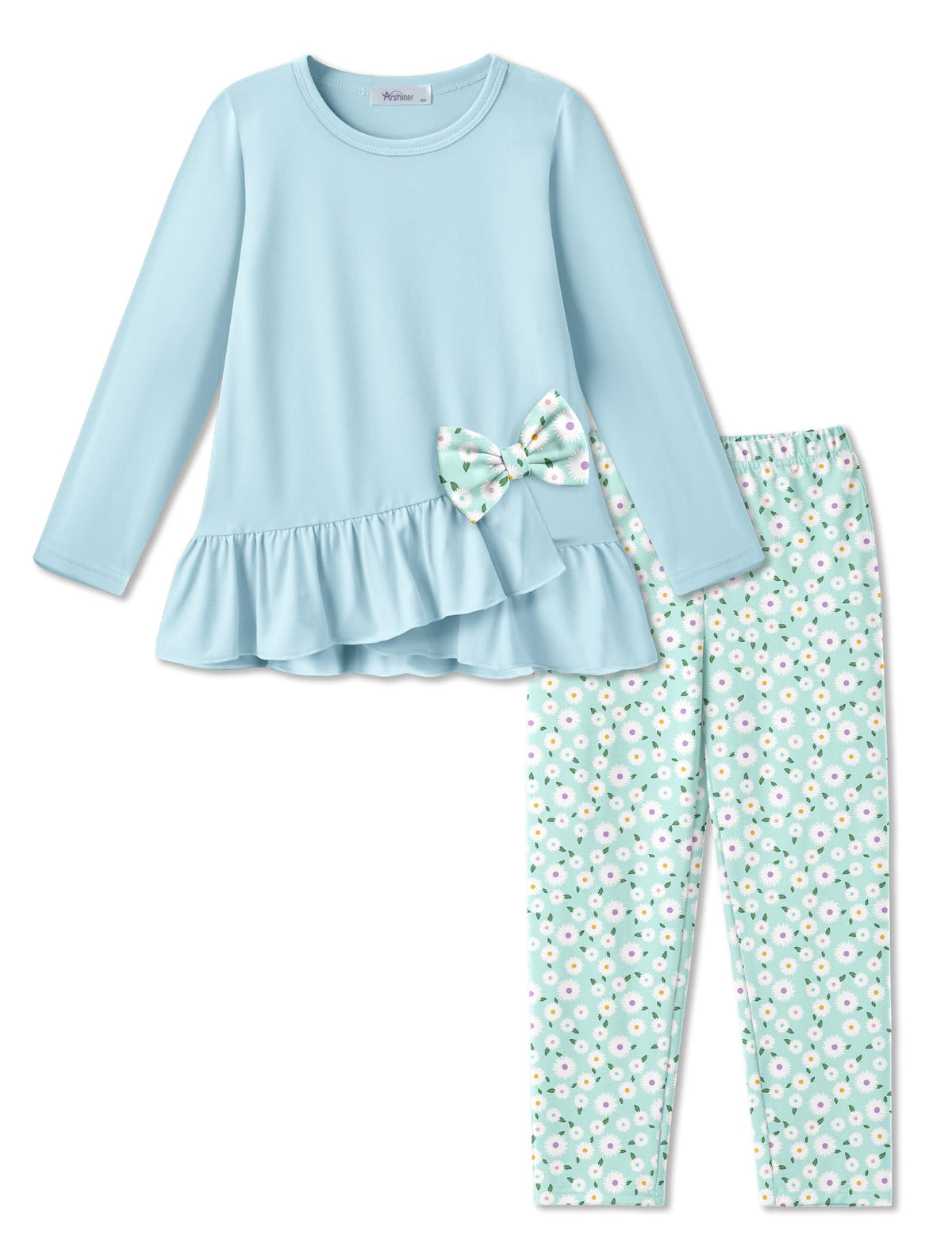 Arshiner Toddler Girl Clothes Fall Outfit Long Sleeve Tops Leggings Set