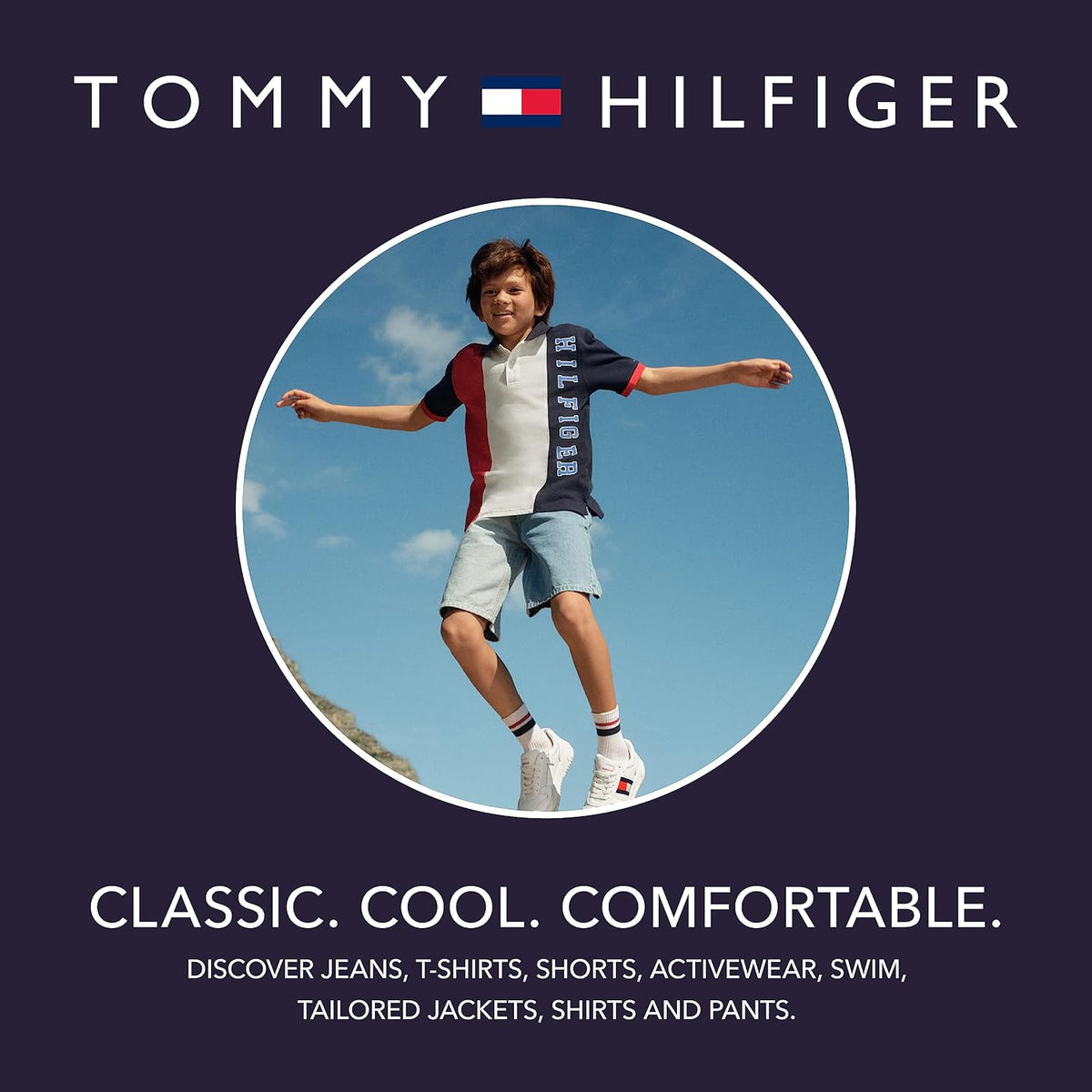 Tommy Hilfiger Boys' Long Sleeve Crew Neck T-Shirt