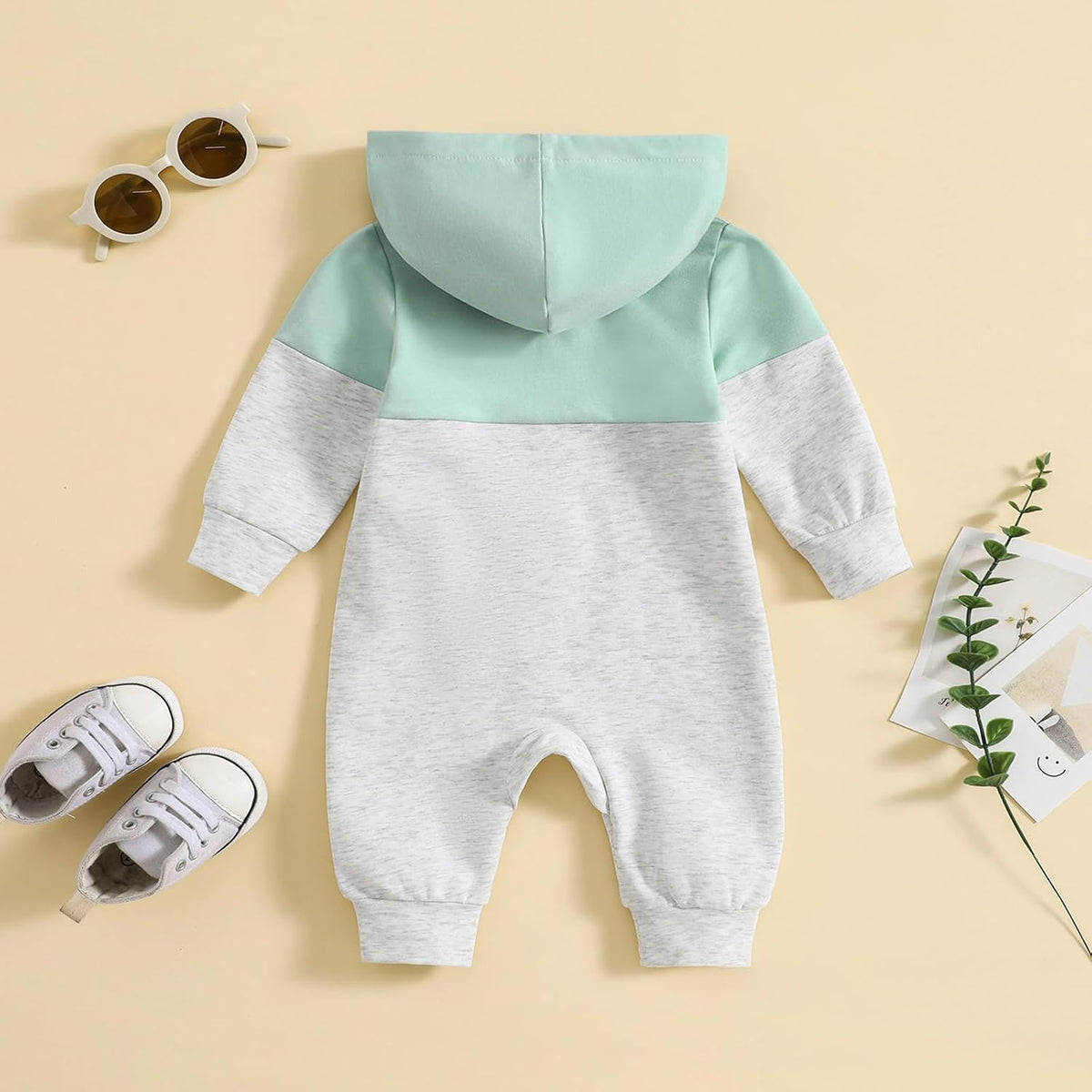 allshope Newborn Baby Boy Fall Outfit Romper Jumpsuit Infant Clothes