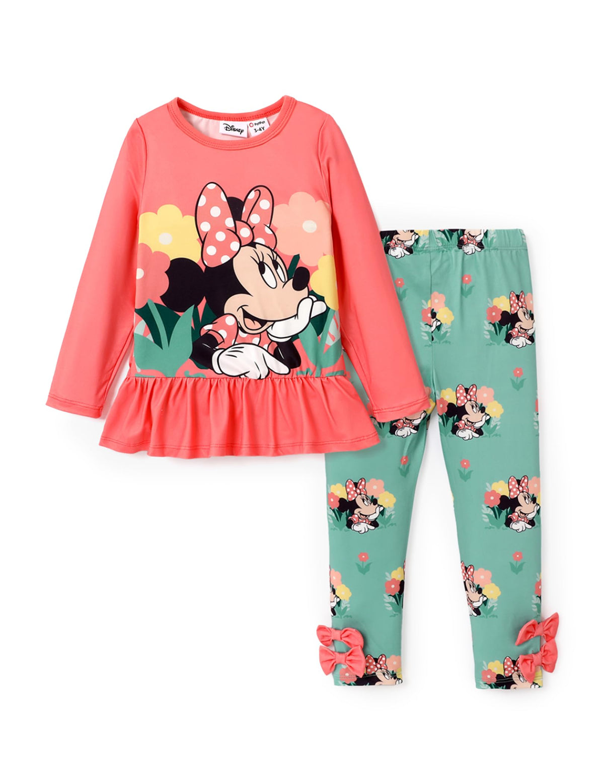 Disney Toddler Girls Clothes Long Sleeve Shirt Leggings 2pcs Outfits Set