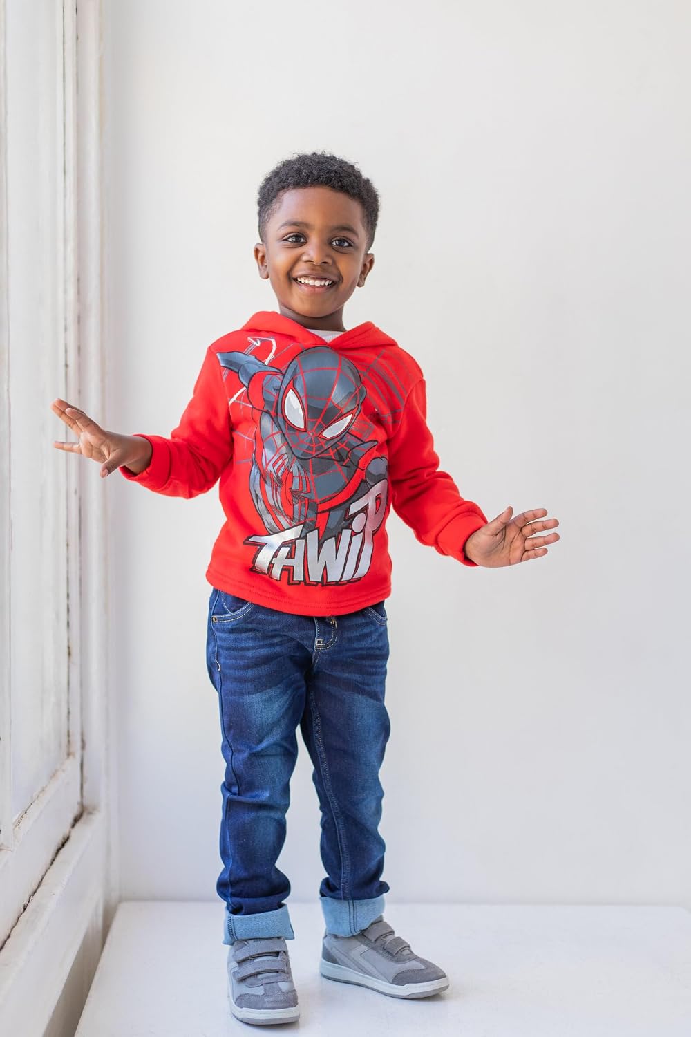 Marvel Avengers Spider-Man Fleece Pullover Hoodie and Jogger Pants Outfit Set Toddler to Big Kid Sizes (2T - 18-20)