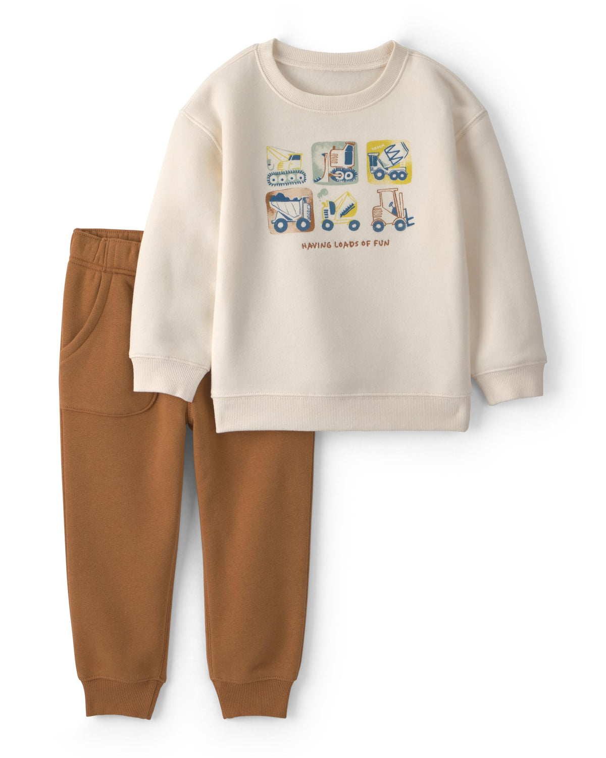 Carter's Baby Boys' 2-piece Pant Set Navy Blue Grey Little Champ Print
