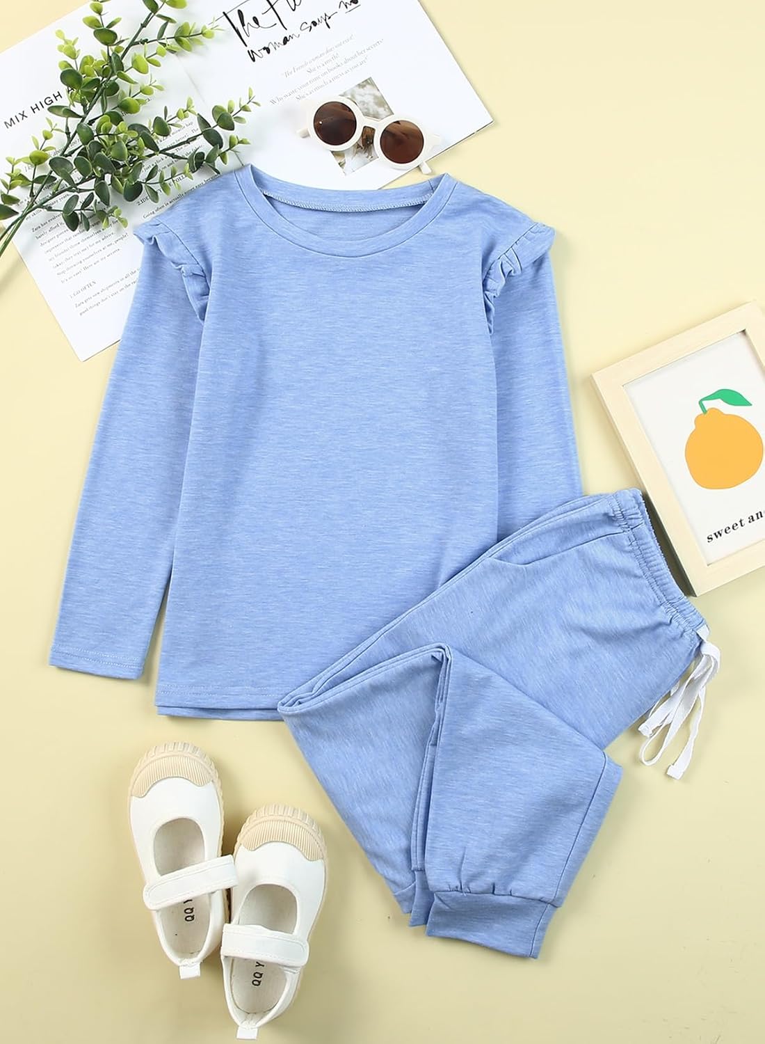 blibean Girls Fall Clothes Sets Fashion 2 Piece Outfits Size 4-13 Years