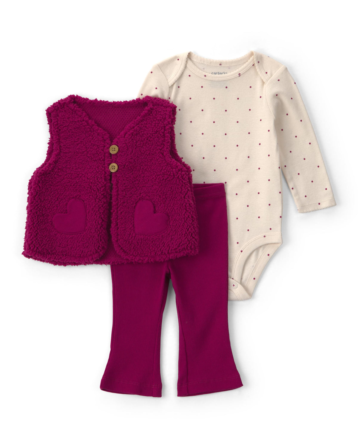Carter's Baby Girls' 3-piece Bodysuit Pant Sets