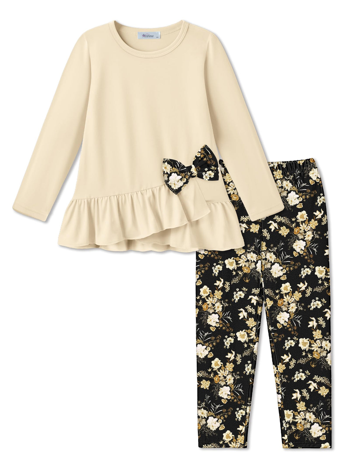 Arshiner Toddler Girl Clothes Fall Outfit Long Sleeve Tops Leggings Set