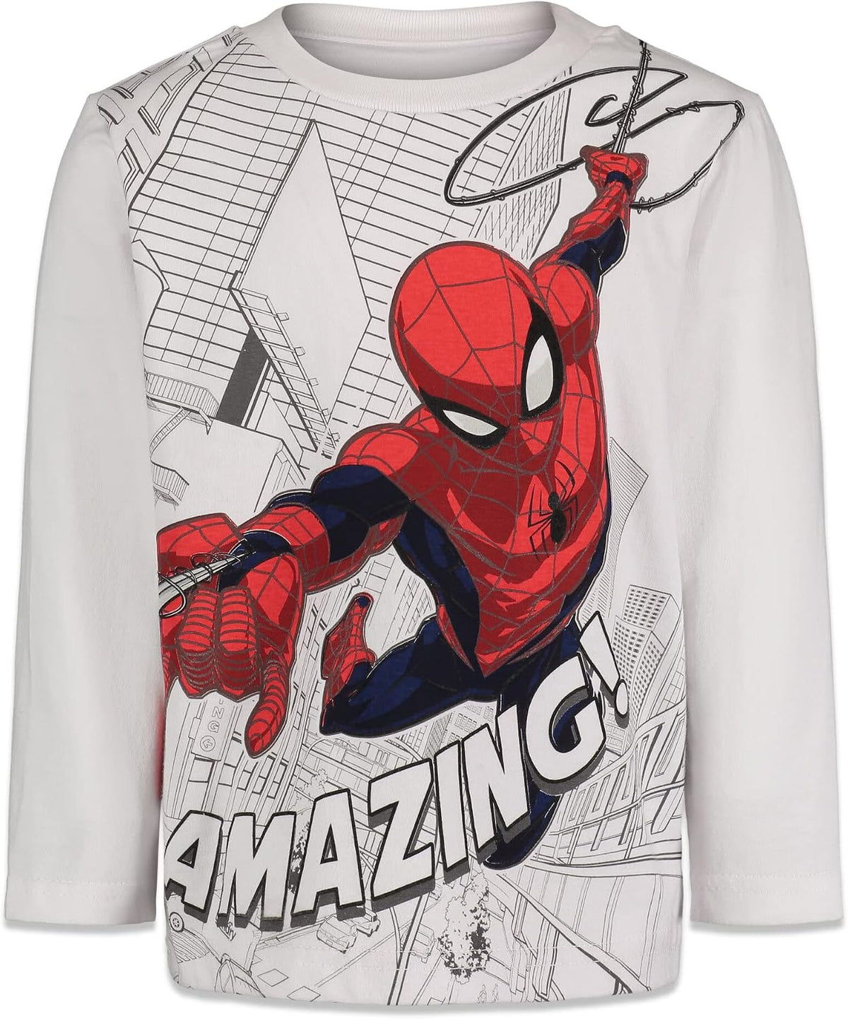 Marvel Spider-Man Boys' 2-Pack Long Sleeve T-Shirts Toddler to Big Kid