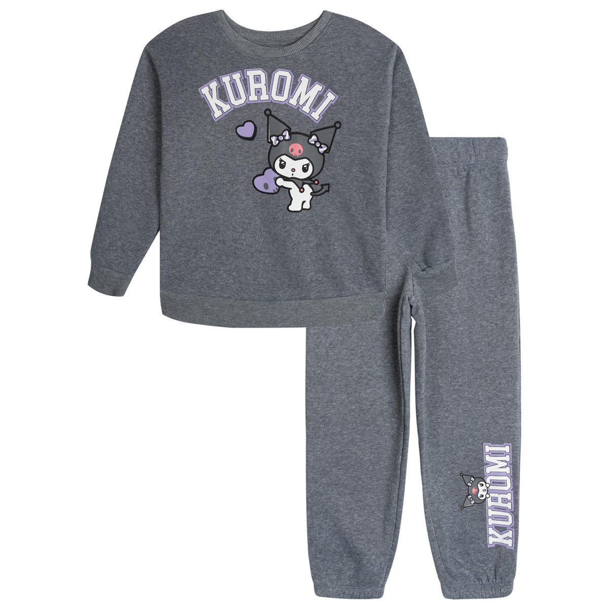 Hello Kitty Girls' 2-Piece Sweatshirt and Joggers Set Toddler to Big Kid