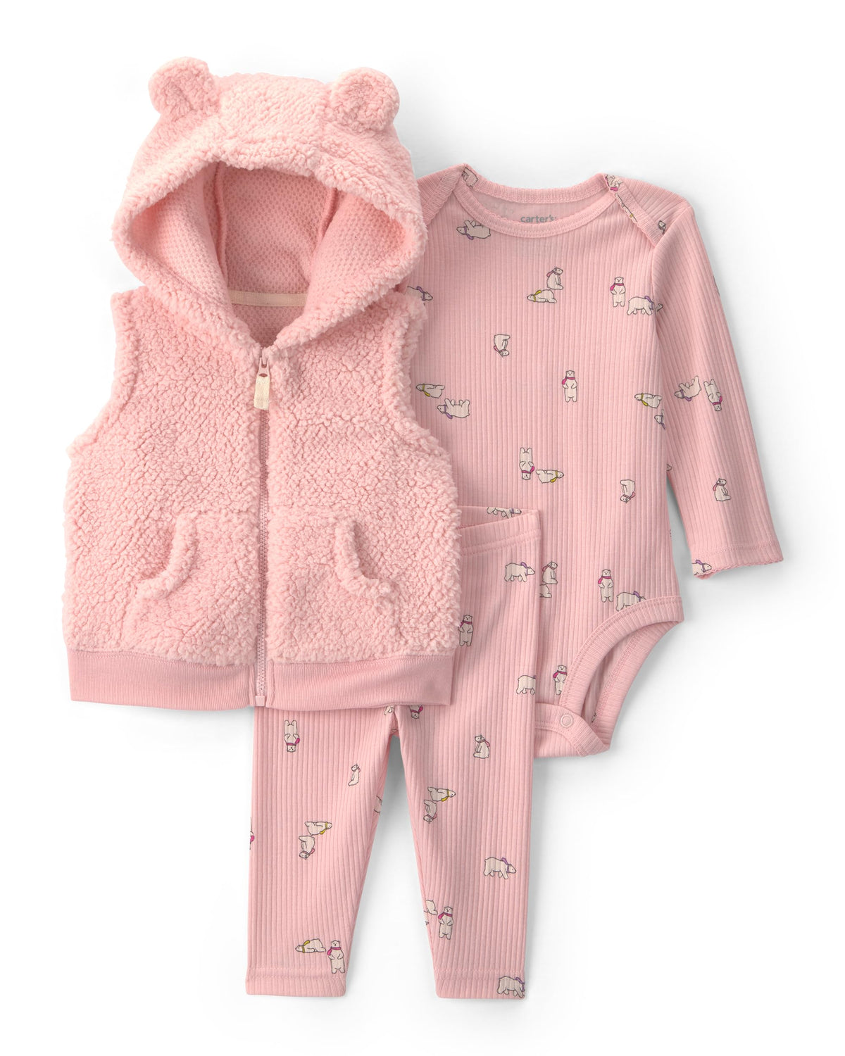 Carter's Baby Girls' 3-piece Bodysuit Pant Sets