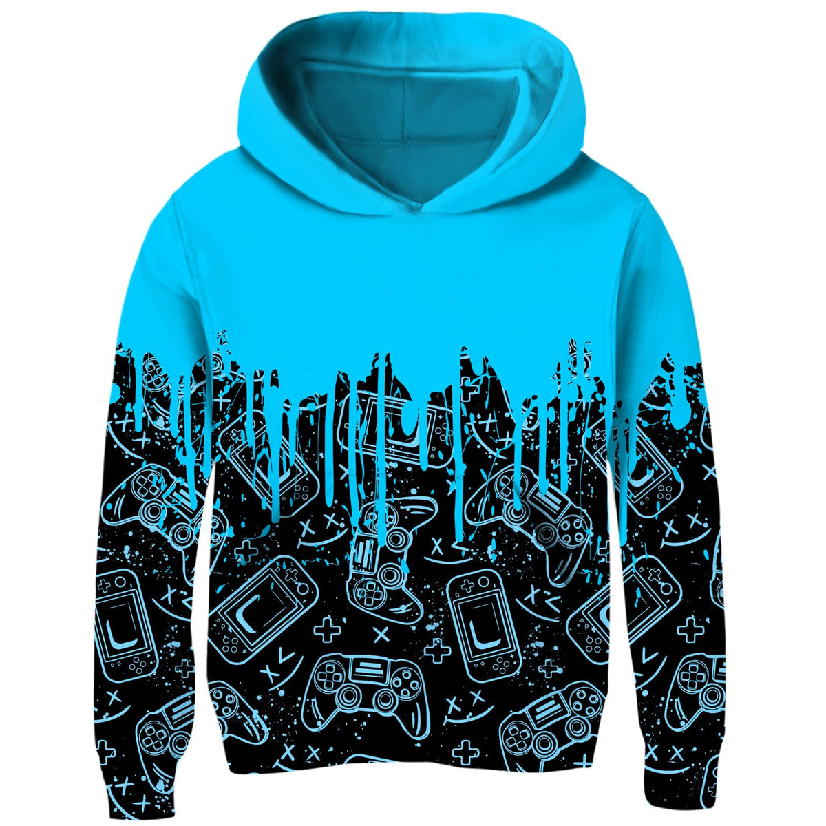 Idgreatim Boys Girls Hoodies Kids 3D Graphic Hooded Sweatshirts size 6-16