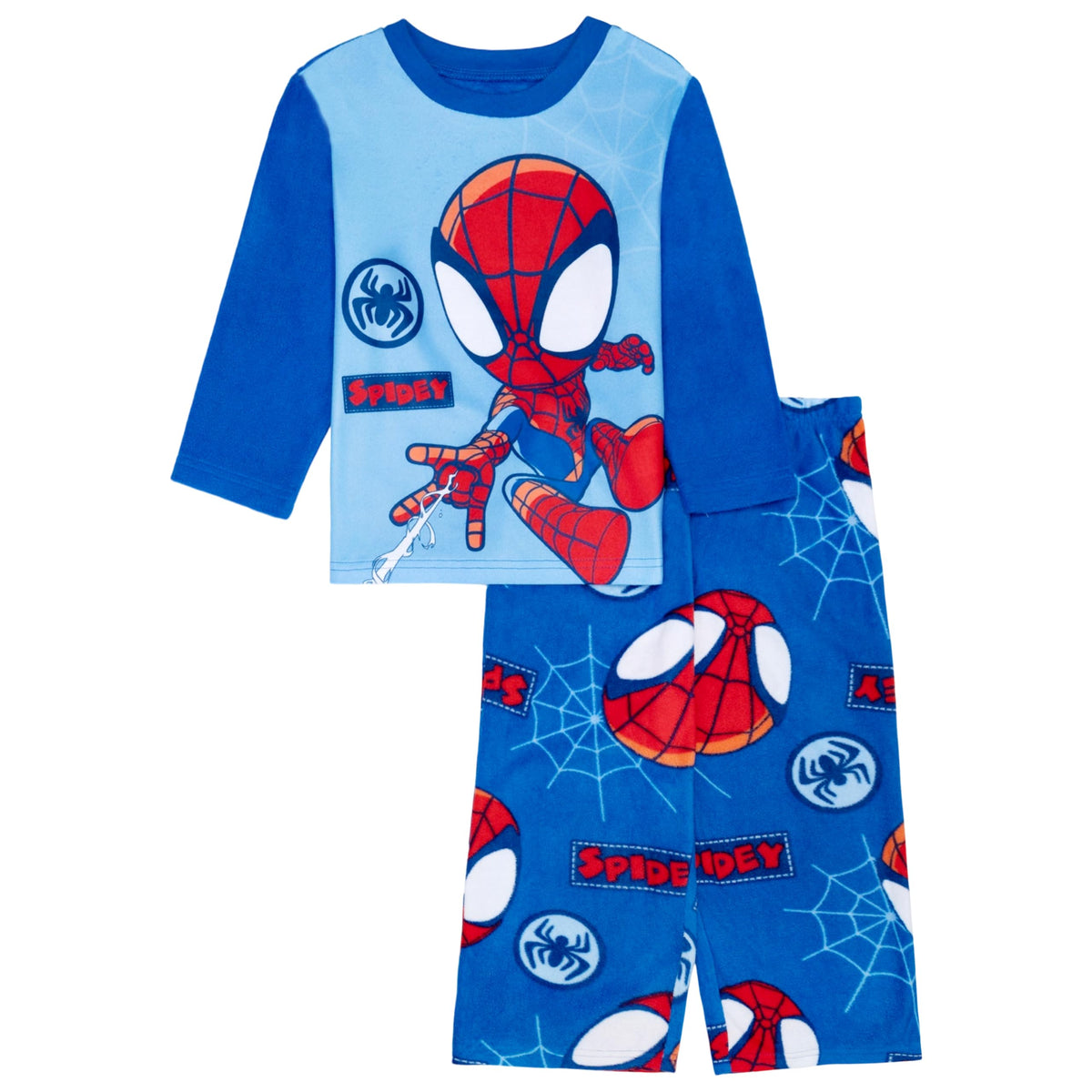 Marvel Boys' 2-piece Loose-fit Set, Superhero Pajamas, Soft & Cute for Kids