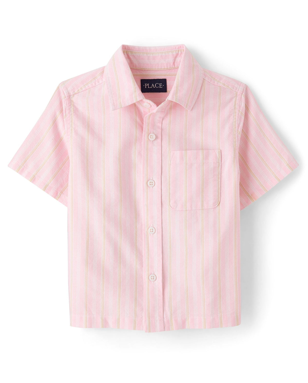 The Children's Place boys Short Sleeve Button Up Shirt