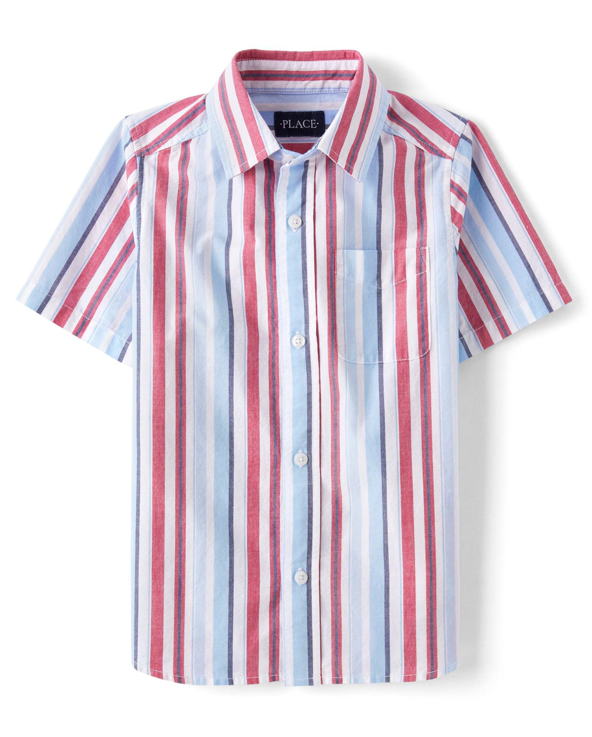 The Children's Place boys Short Sleeve Button Up Shirt
