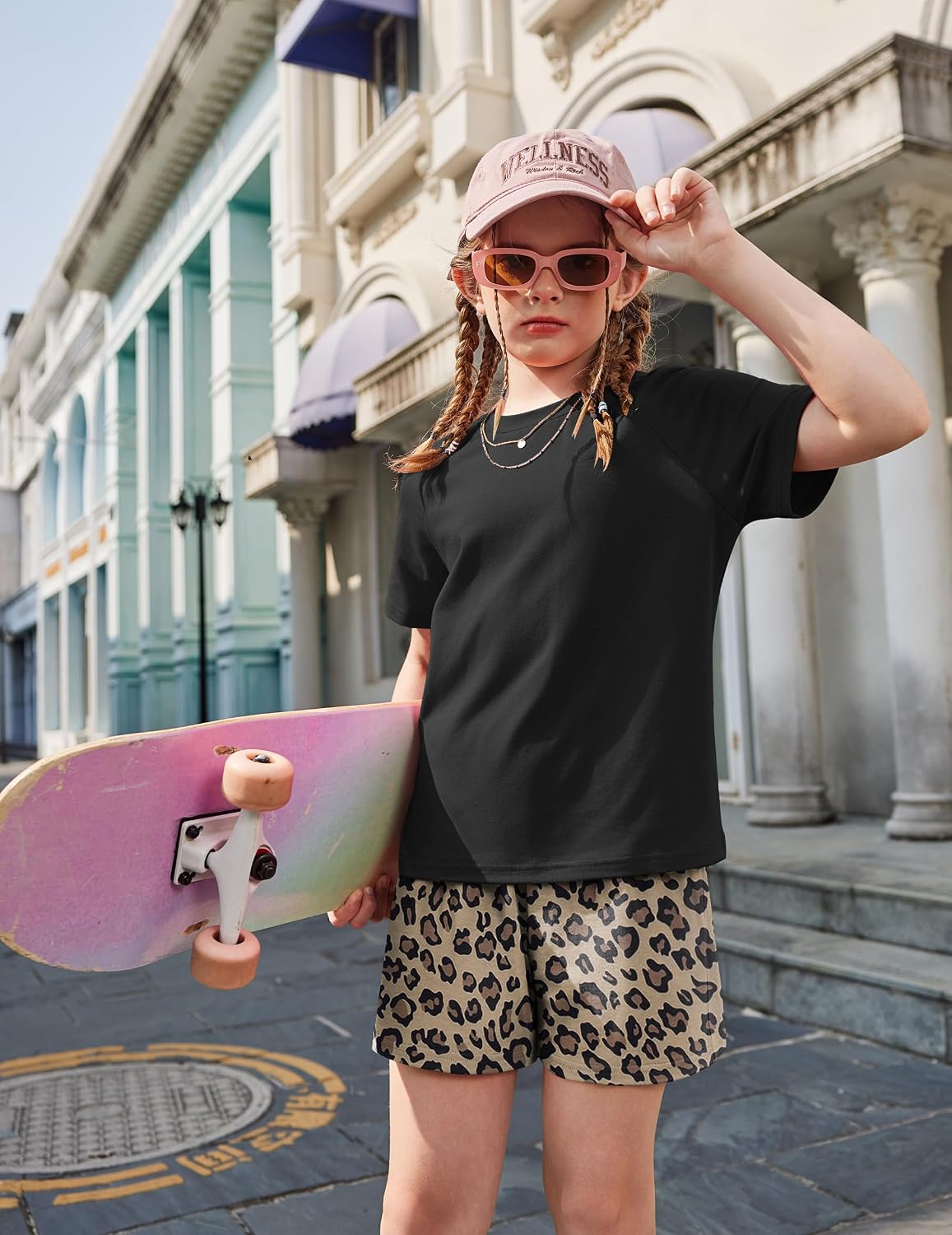Arshiner Girls 2 Piece Outfits Summer Clothes Fashion Tops and Shorts Set