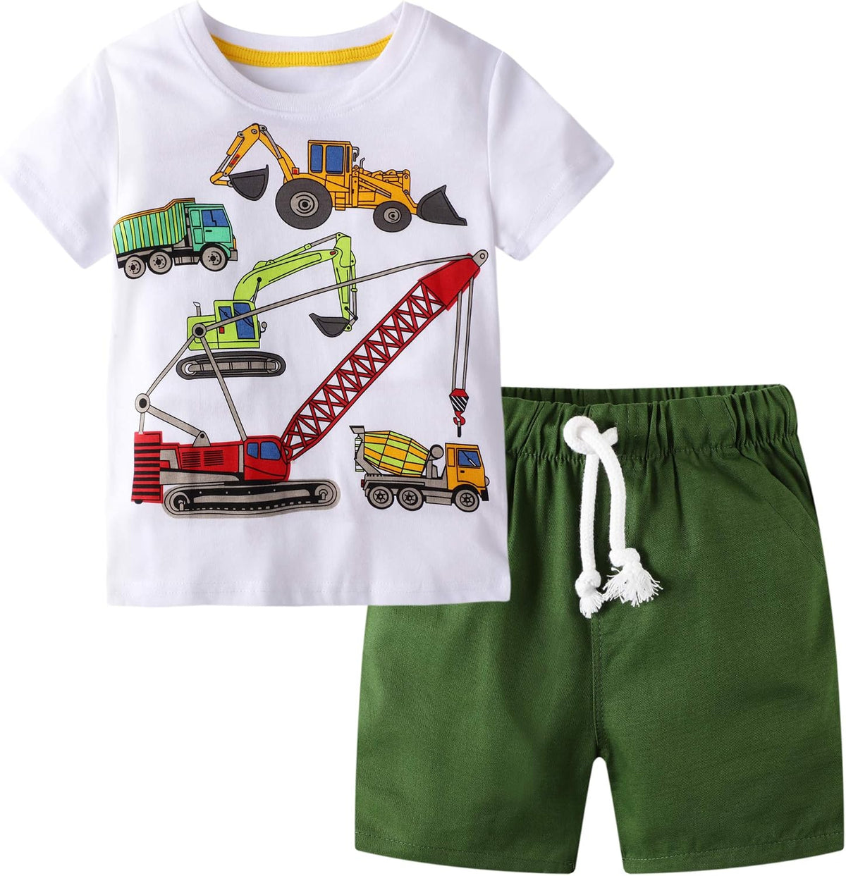 Toddler Boy Clothes Kids Summer Cotton Outfits Short Set Size 2-7Y