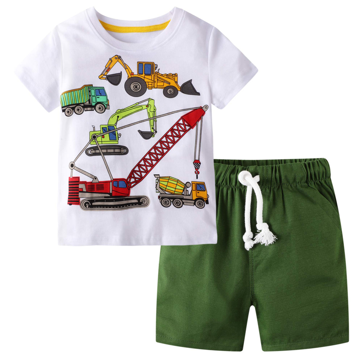 Toddler Boy Clothes Kids Summer Cotton Outfits Short Set Size 2-7Y