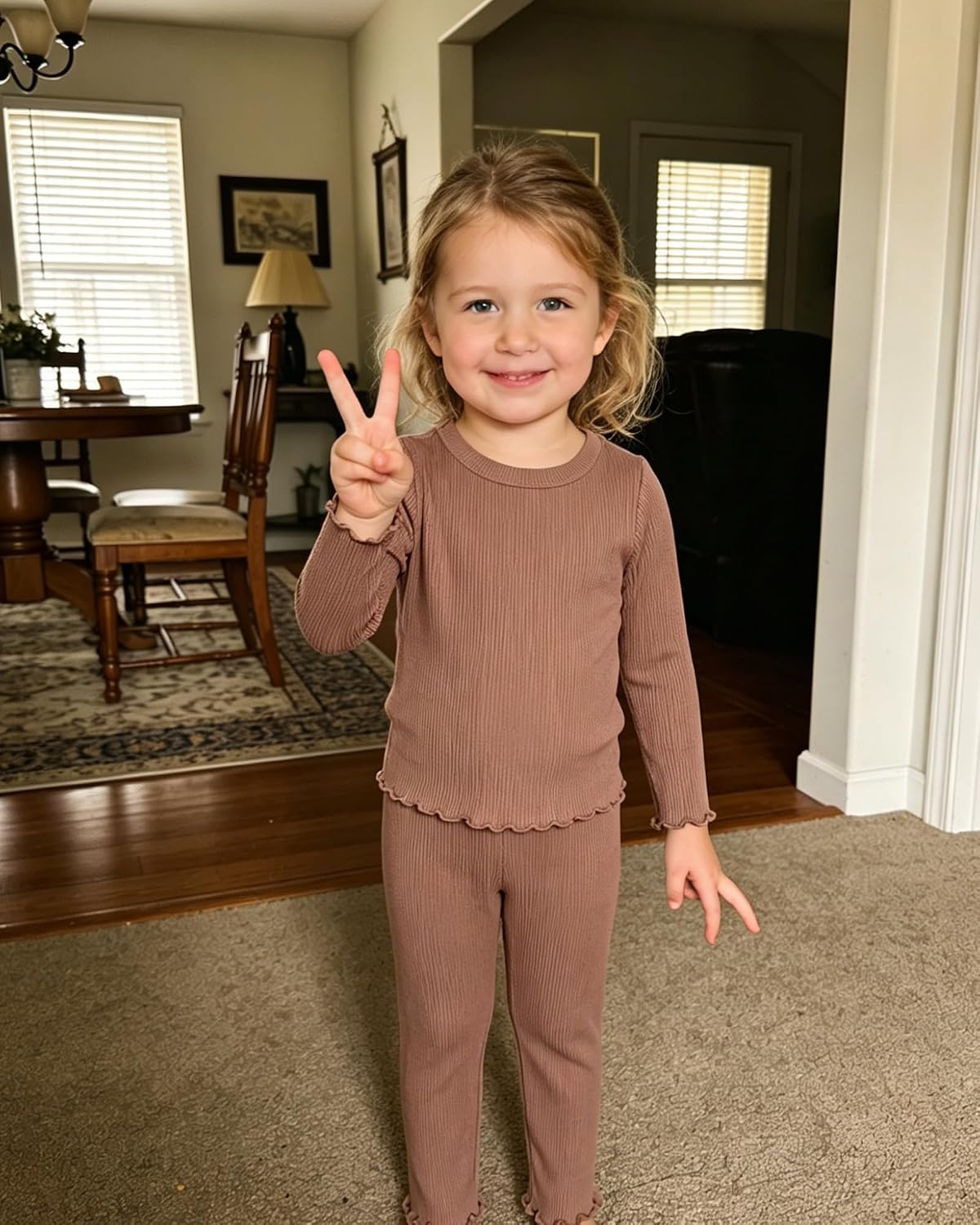 Toddler Baby Girl Clothes Outfits 6-Piece Fall Winter Clothing Set