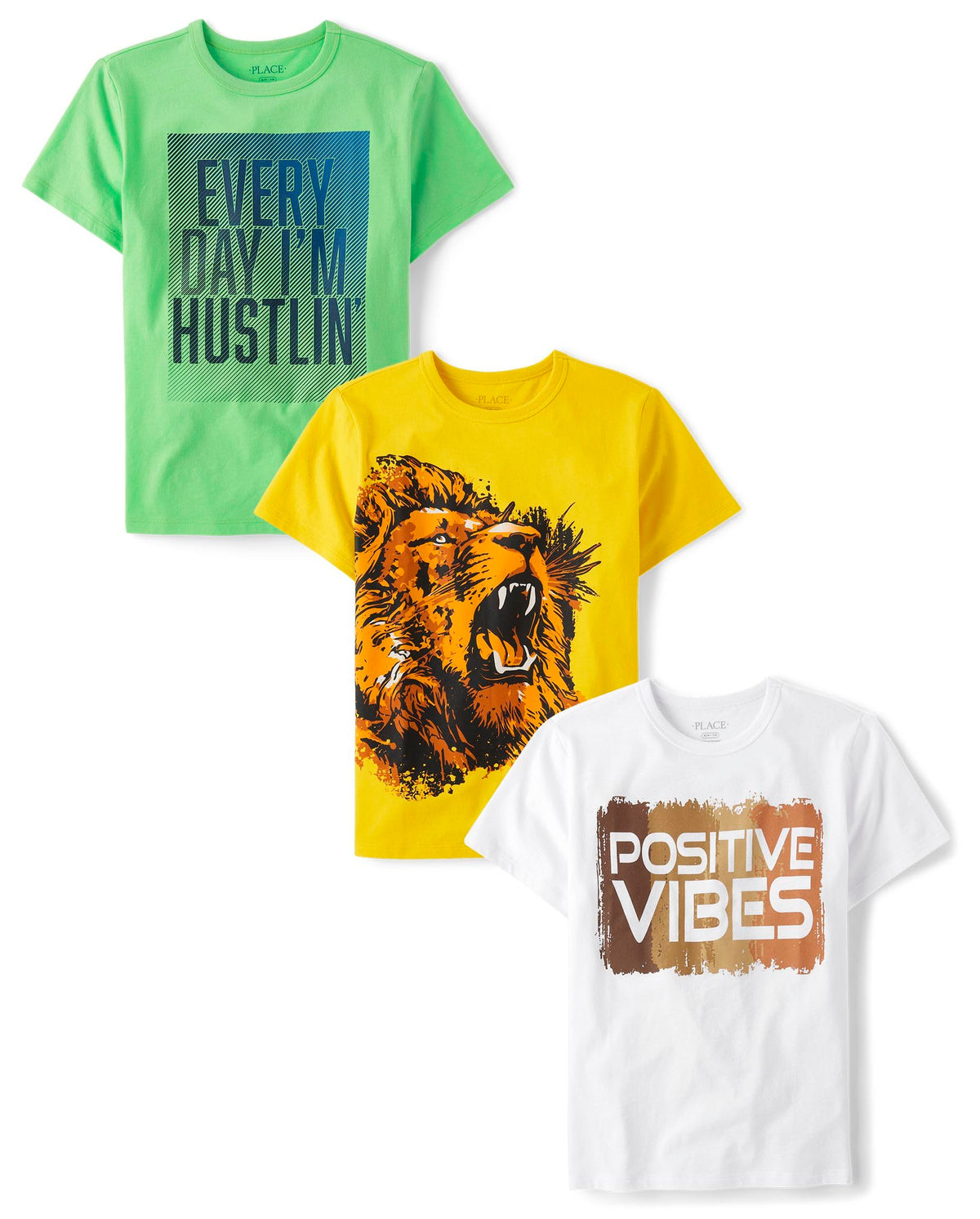 The Children's Place Boys The Children's Place Boys Short Sleeve Graphic T- Shirt 3-Pack