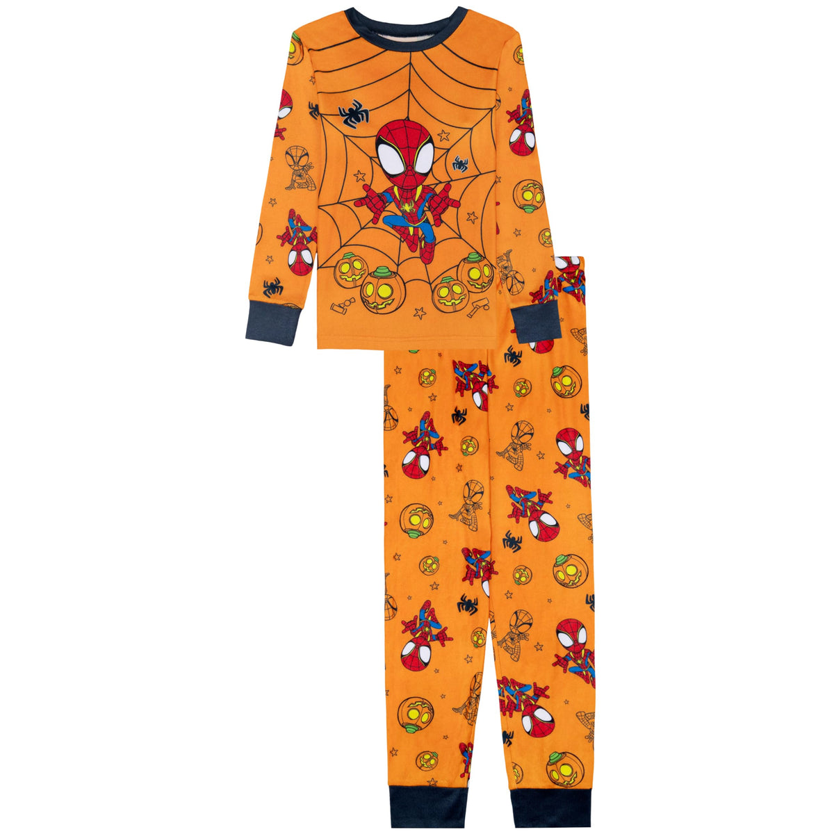 Marvel Boys' 2-piece Loose-fit Set, Superhero Pajamas, Soft & Cute for Kids