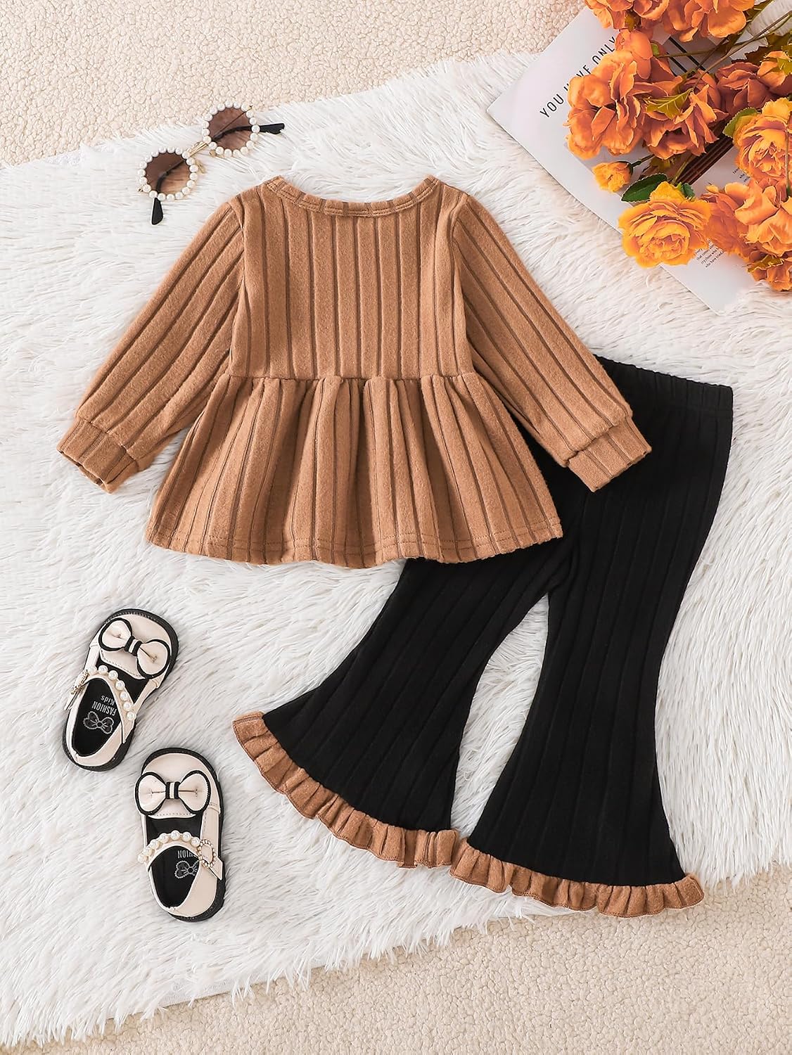 Baby Toddler Girl Clothes 2 Piece Fall Winter Outfits For 9M-4Y