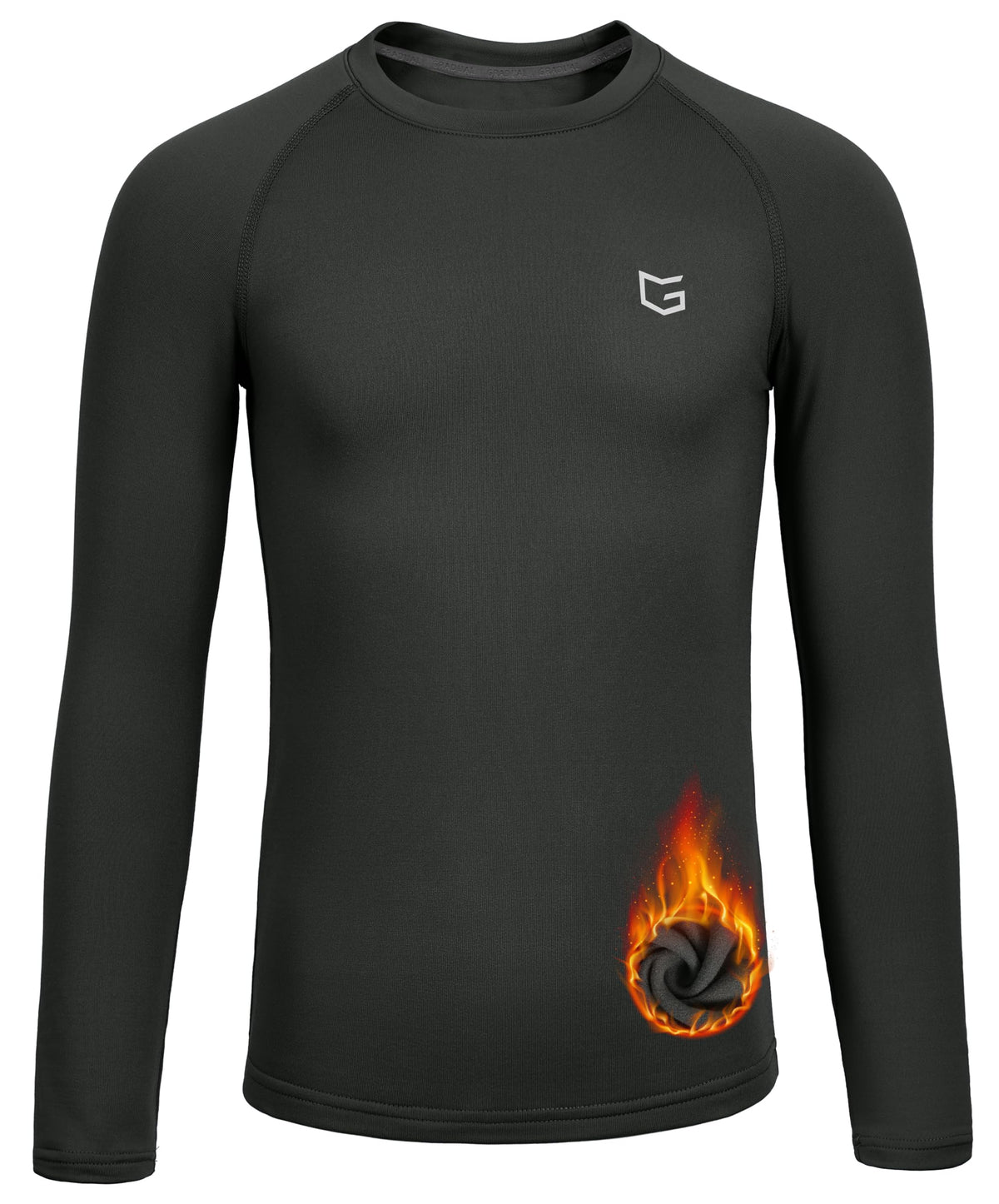 G Gradual Youth Boys Compression Thermal Shirt Long Sleeve