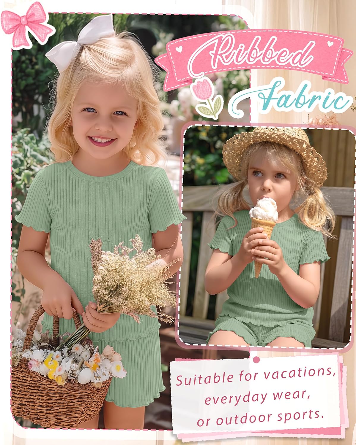 Toddler Girls' Summer Sets Outfits