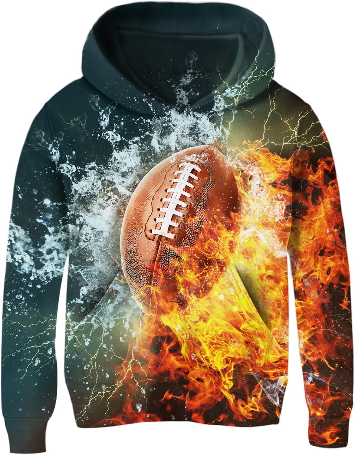 Idgreatim Boys Girls Hoodies Kids 3D Graphic Hooded Sweatshirts size 6-16