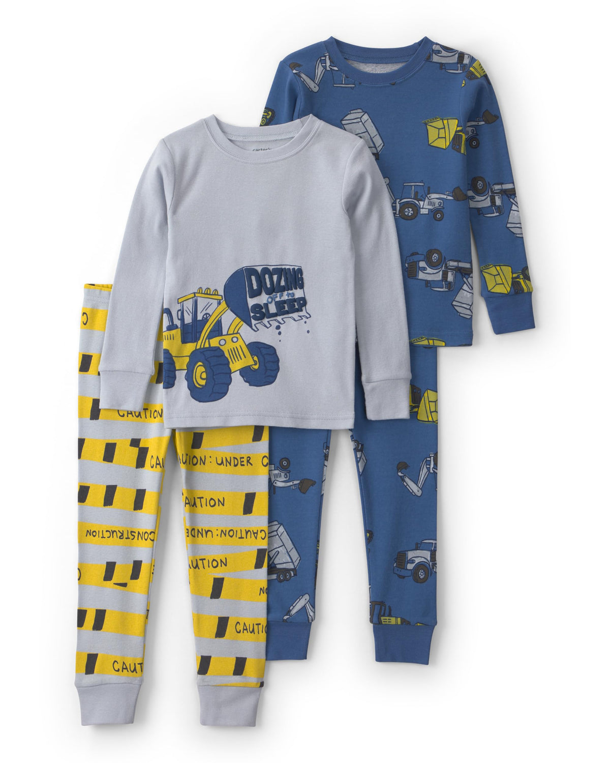 Carter's Boys' 4-piece Tight Fit Cotton Pajama Set