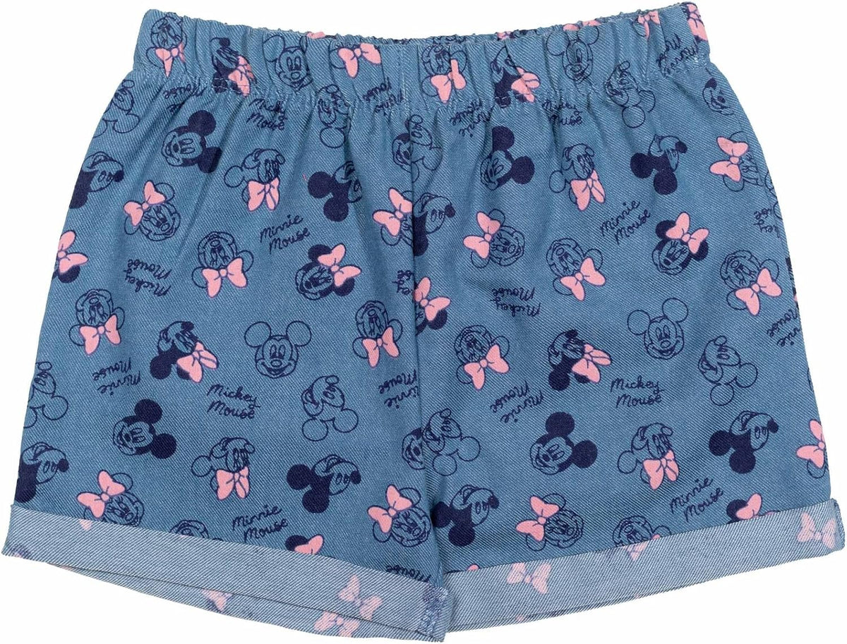 Disney Minnie Mouse Girls' 2-Piece Graphic T-Shirt and Shorts Set