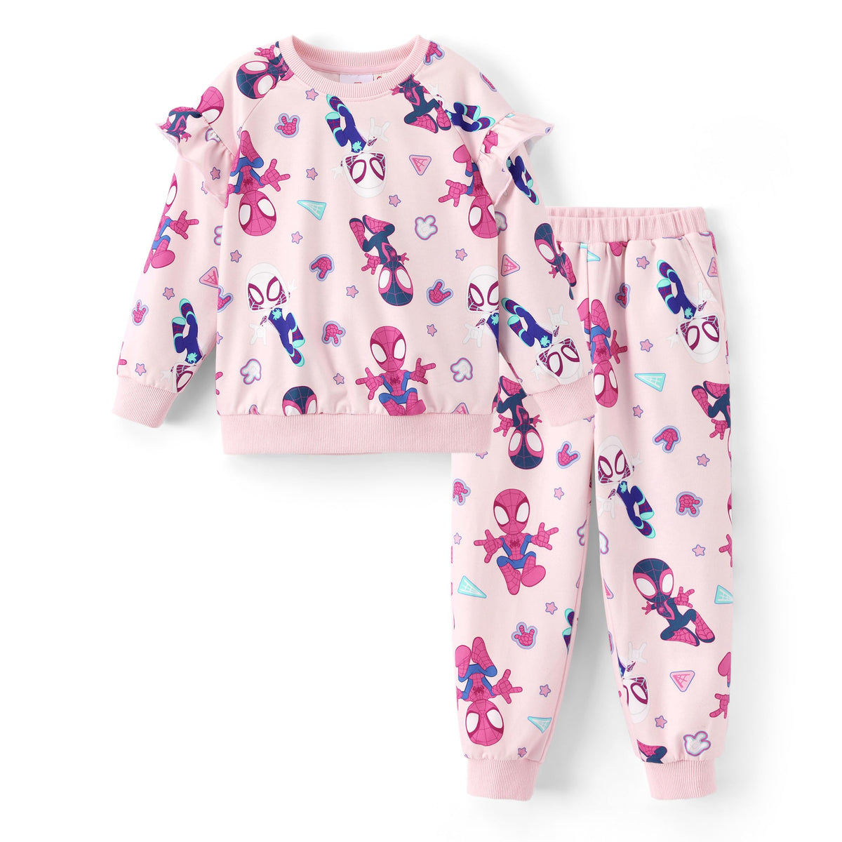 Disney Outfits for Girls Long Sleeve Shirt Pocket Pant Toddler Sweatsuit