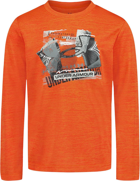 Under Armour Boys' Long Sleeve Logo Graphic T-Shirt, Relaxed Fit