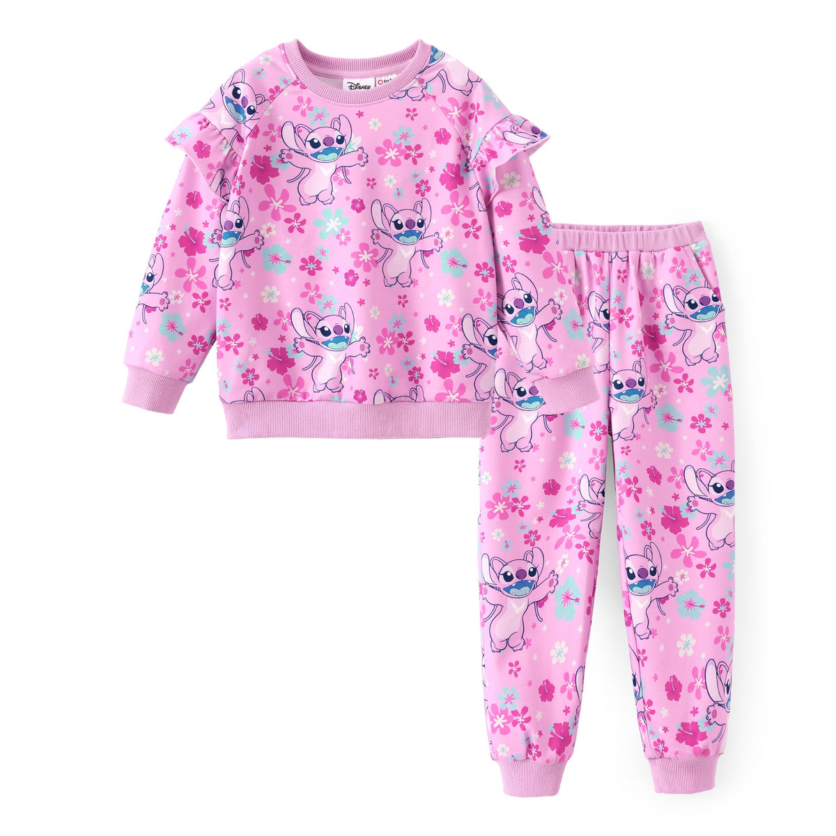 Disney Outfits for Girls Long Sleeve Shirt Pocket Pant Toddler Sweatsuit
