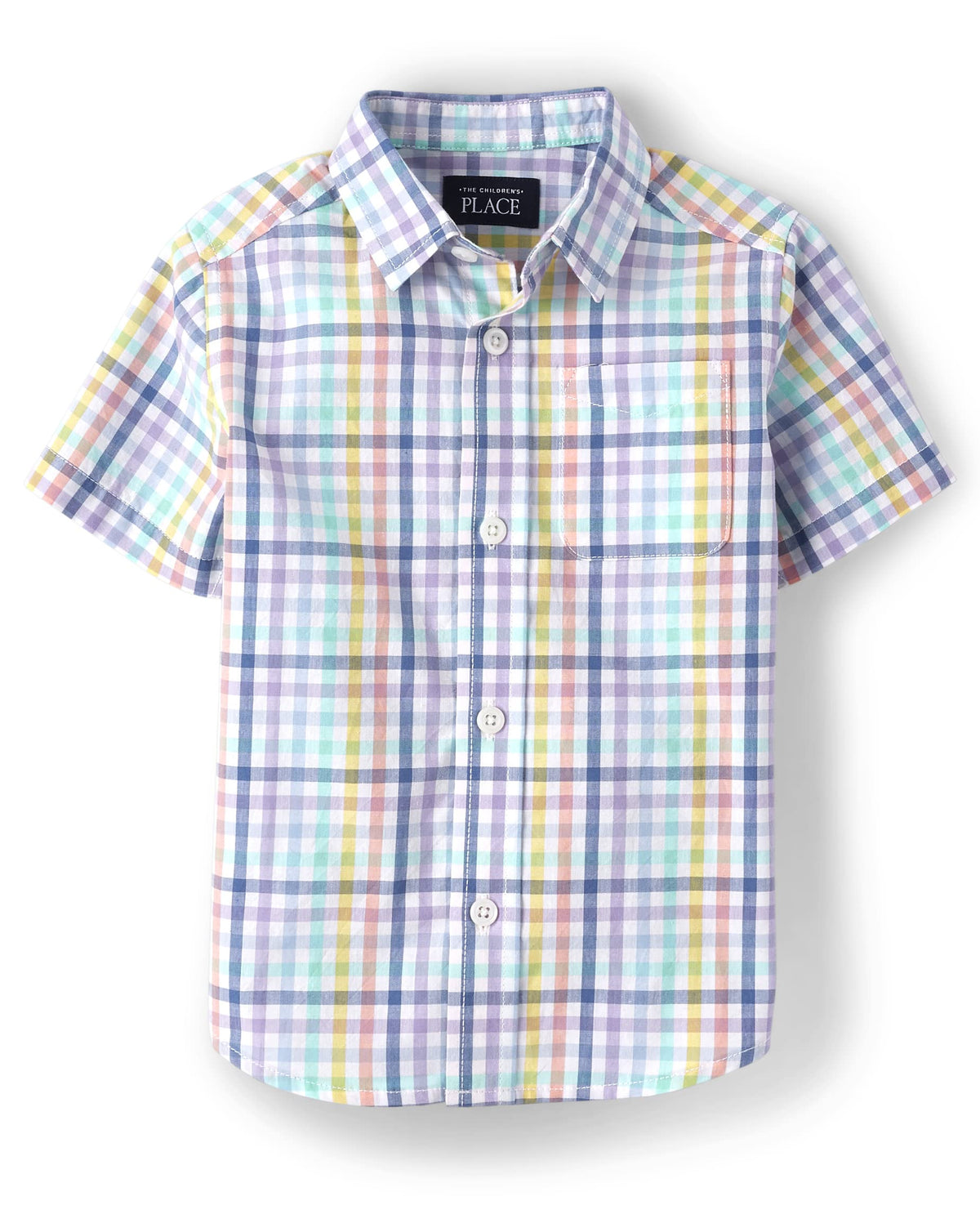 The Children's Place boys Short Sleeve Button Up Shirt