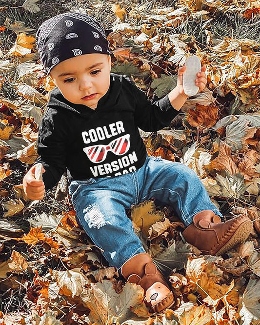 YALLET Toddler Boy Clothes Fall Winter Hoodie Top Ripped Jeans Outfit 1-5T
